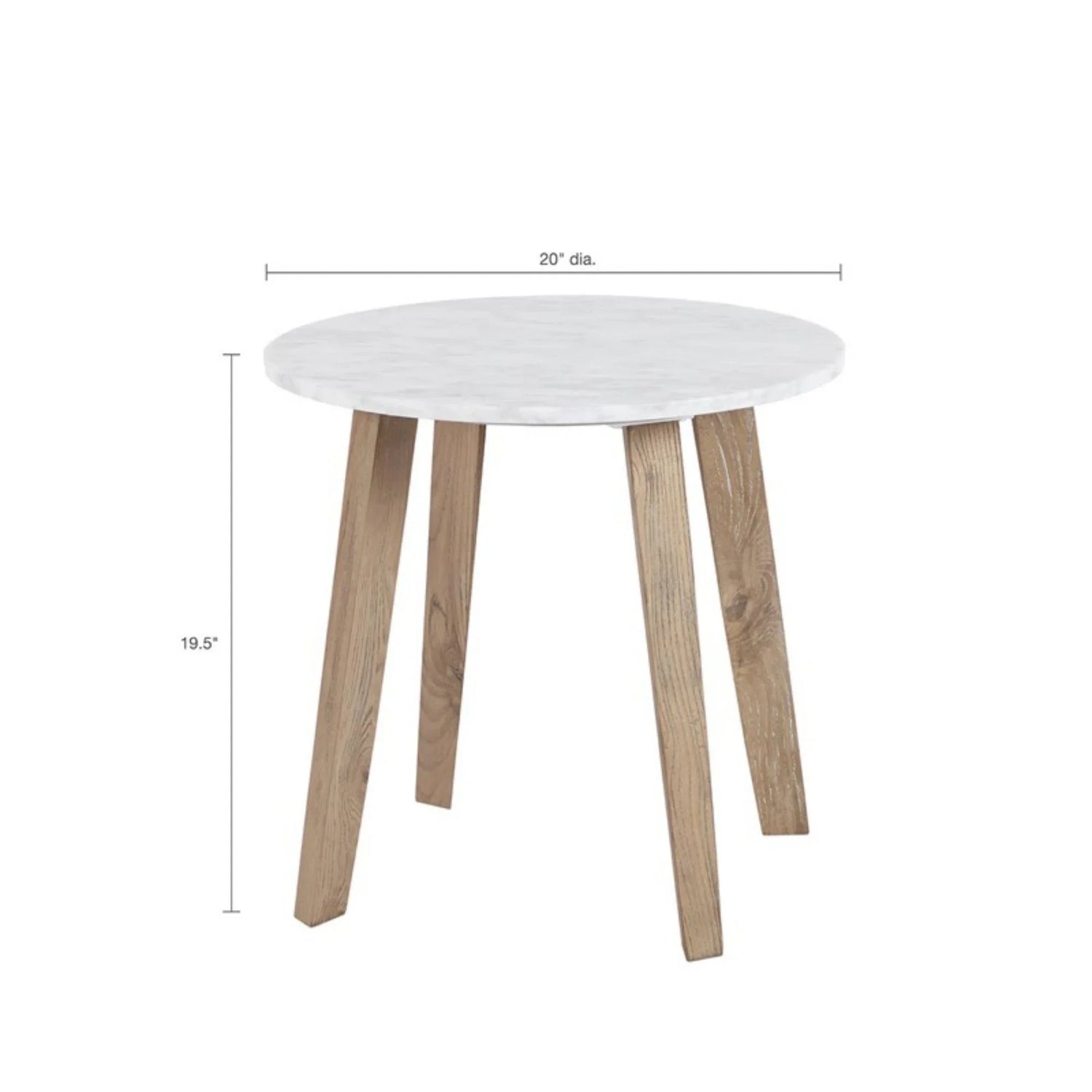 Milo - End Table - White - Furniture Home Direct
