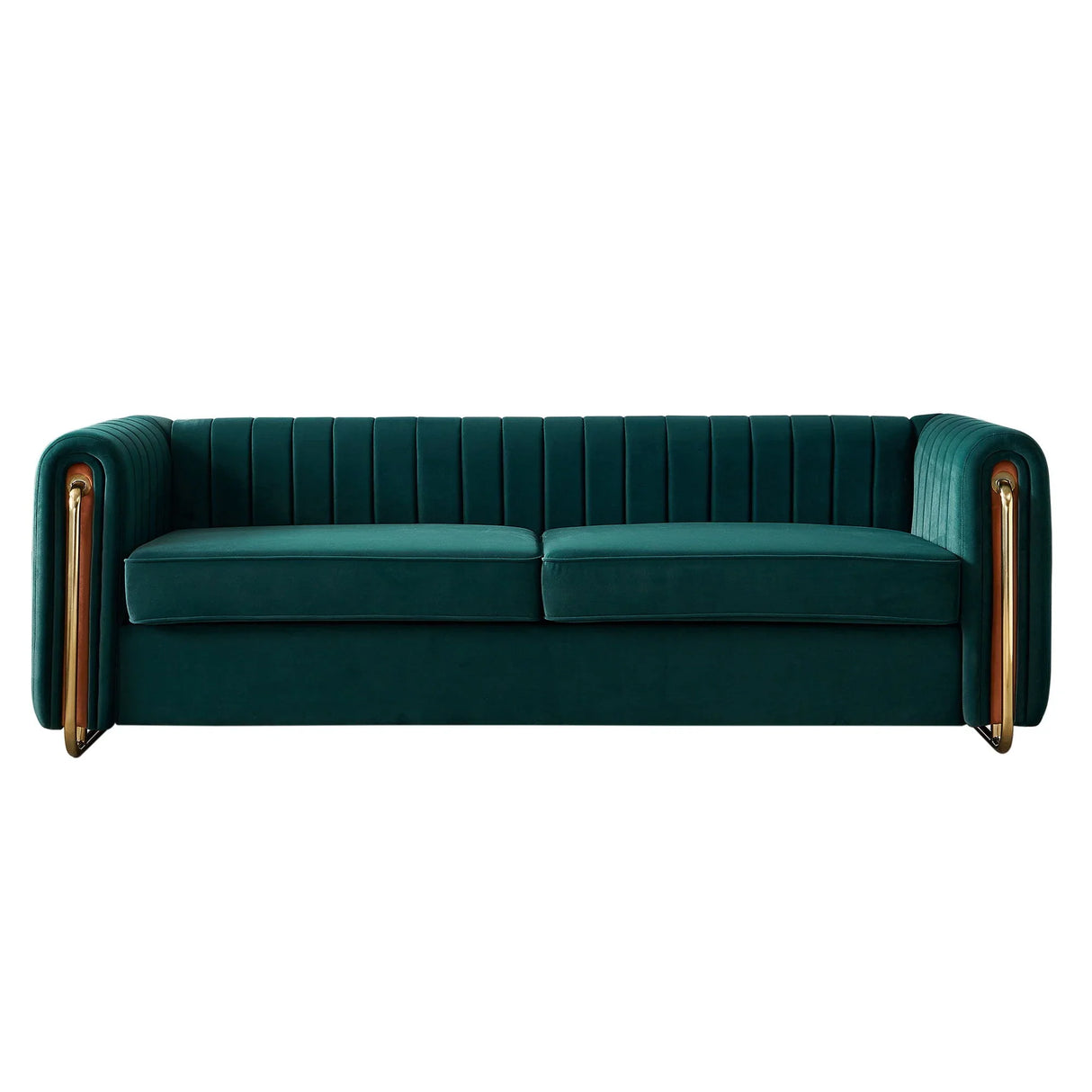 Contemporary Velvet Sofa Couch For Living Room - Furniture Home Direct