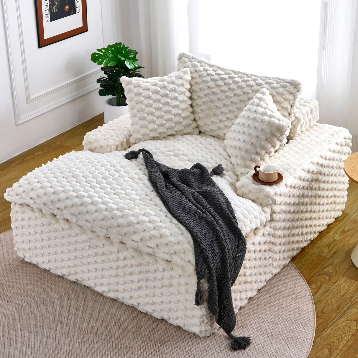Harbor - Luxury Sofa Turtle Fleece Fabric - Furniture Home Direct