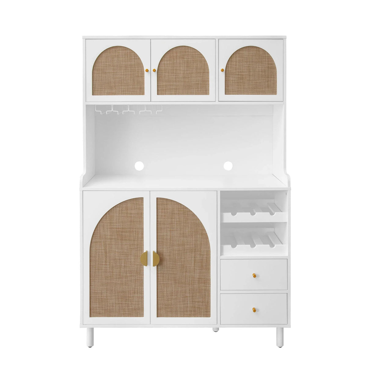 Modern Accent Storage Cabinet For Living Room, Bedroom, Dining Room, Or Study - White - Furniture Home Direct