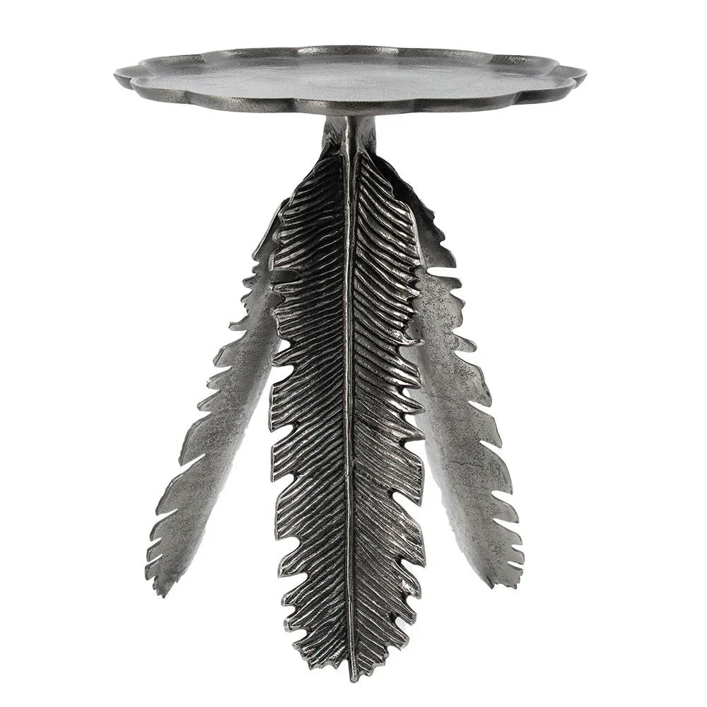 Leaf Side Table - Silver - Furniture Home Direct