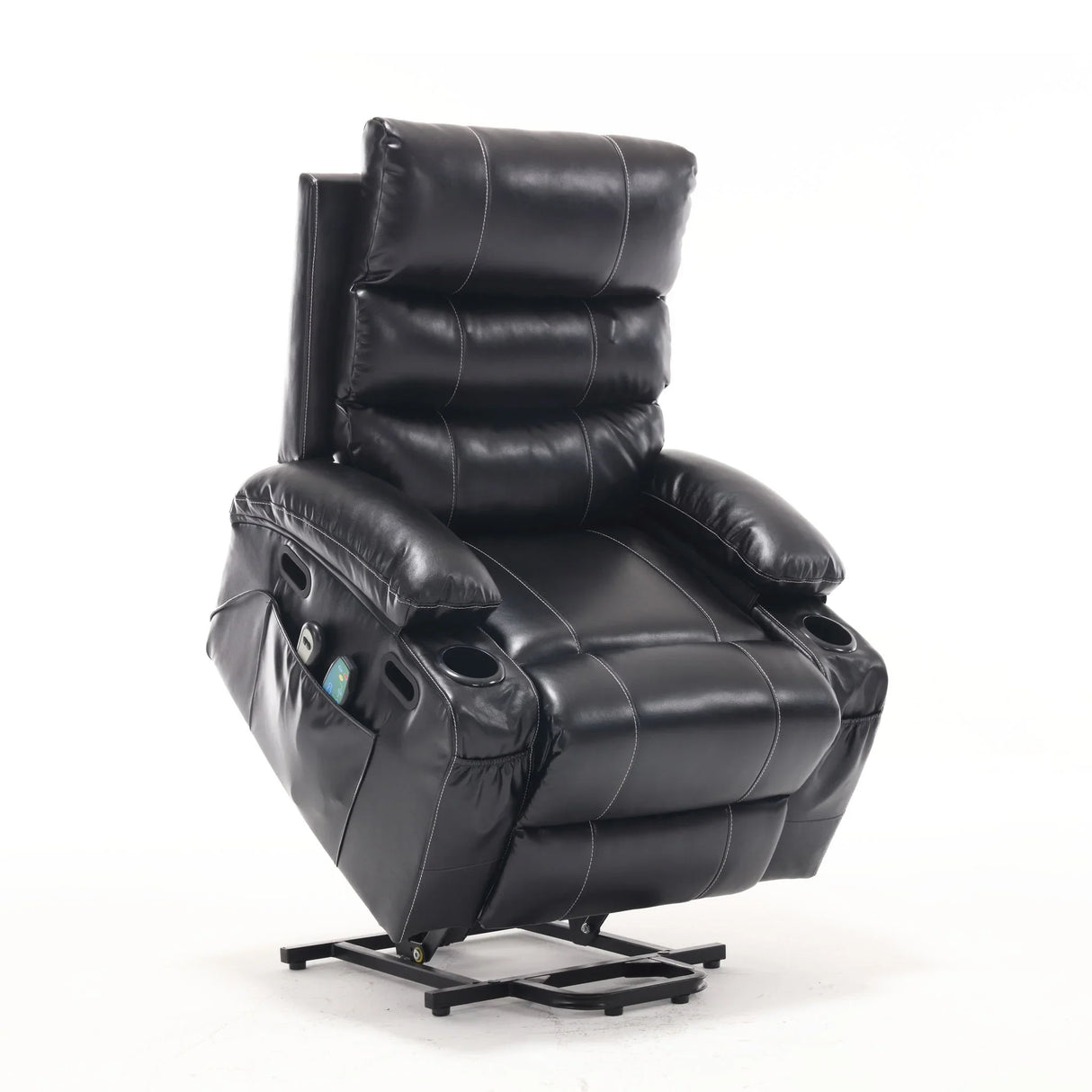 Cozy Electric Power Lift Recliner Chair Sofa For Elderly With Vibration Massage And Lumbar Heat - Furniture Home Direct