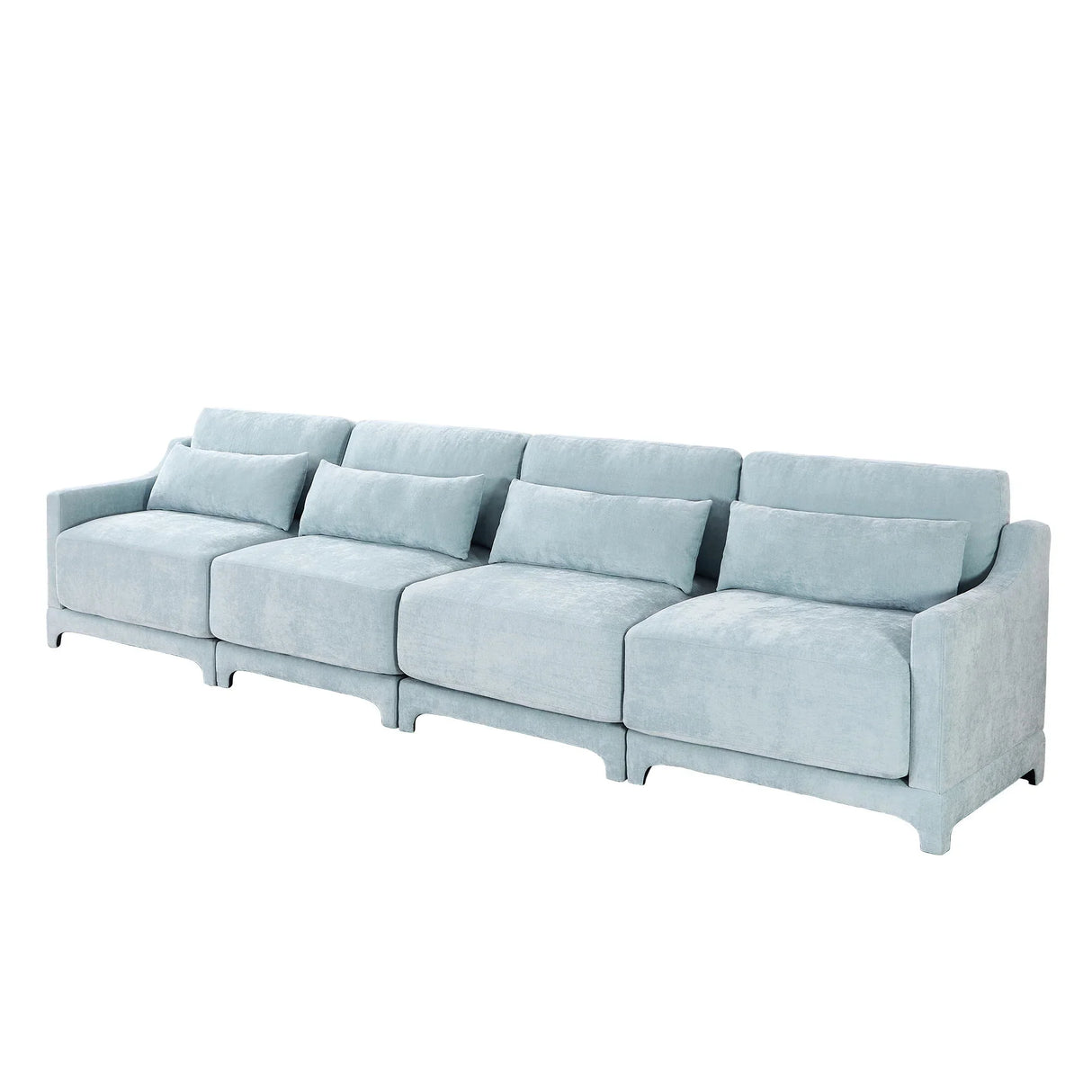 Elegant Sofa With Ergonomic Design And Lumbar Pillows - Furniture Home Direct