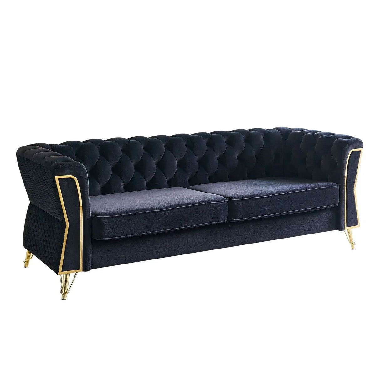 Modern Tufted Velvet Sofa For Living Room - Furniture Home Direct