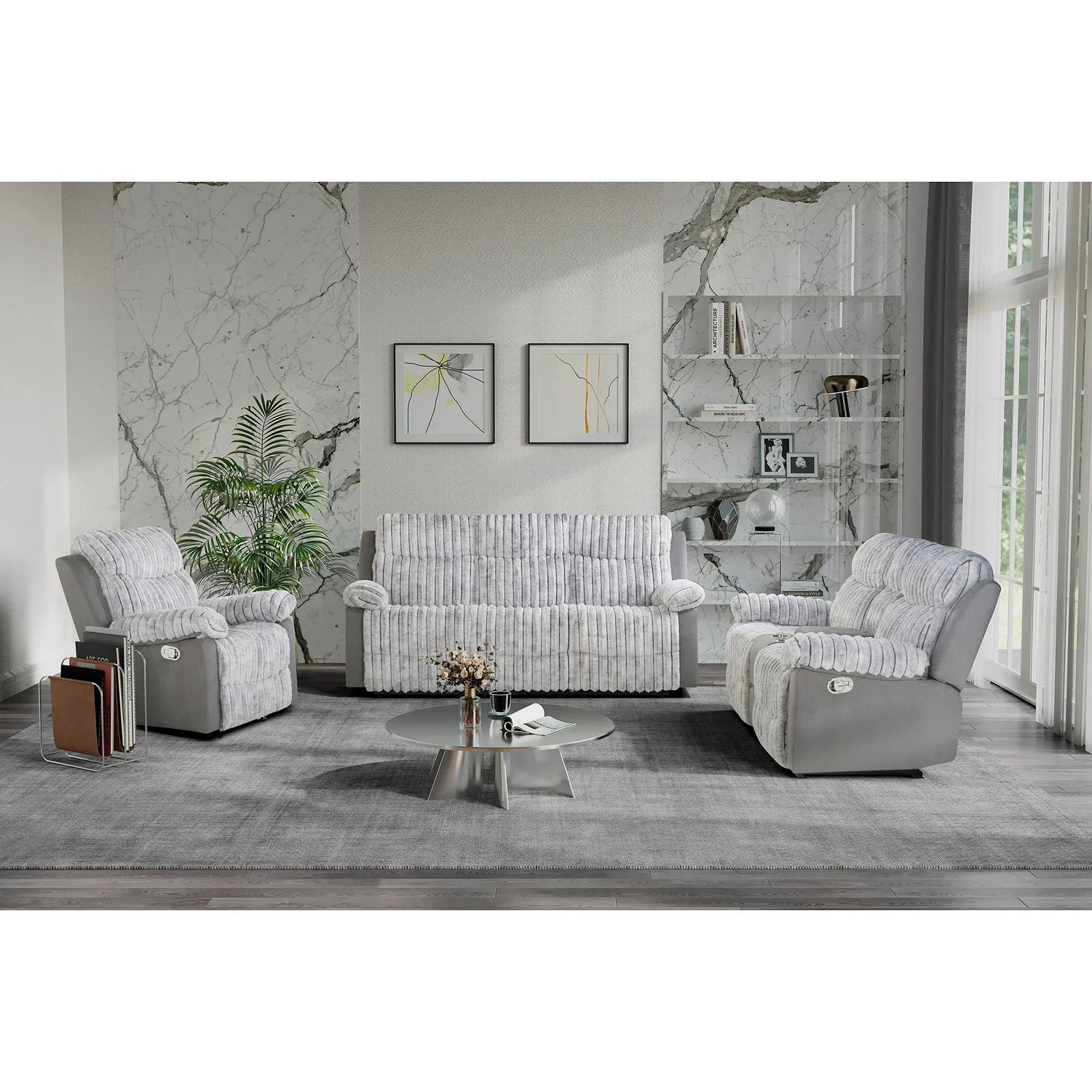 Brenda - Sofa With Manual Recline Function - Furniture Home Direct