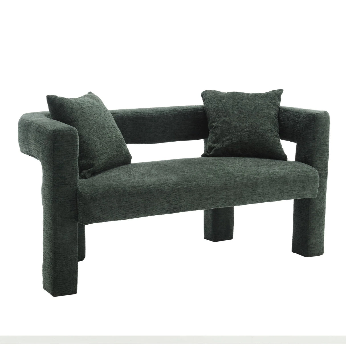 Modern Chenille Loveseat Sofa, Comfy Upholstered 2 Seater - Furniture Home Direct