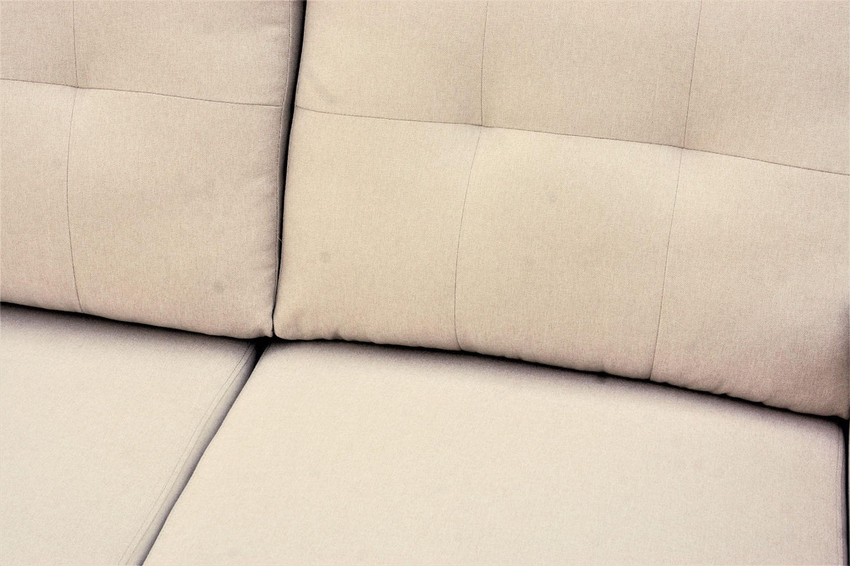 Convertible L Shaped Sectional Sleeper Sofa Bed, Saving Pull Out Couch - Furniture Home Direct