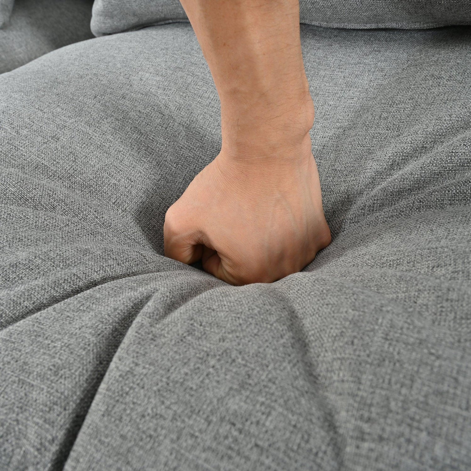 Sectional Sofa Modular With Removable Back Cushions Gray - Furniture Home Direct