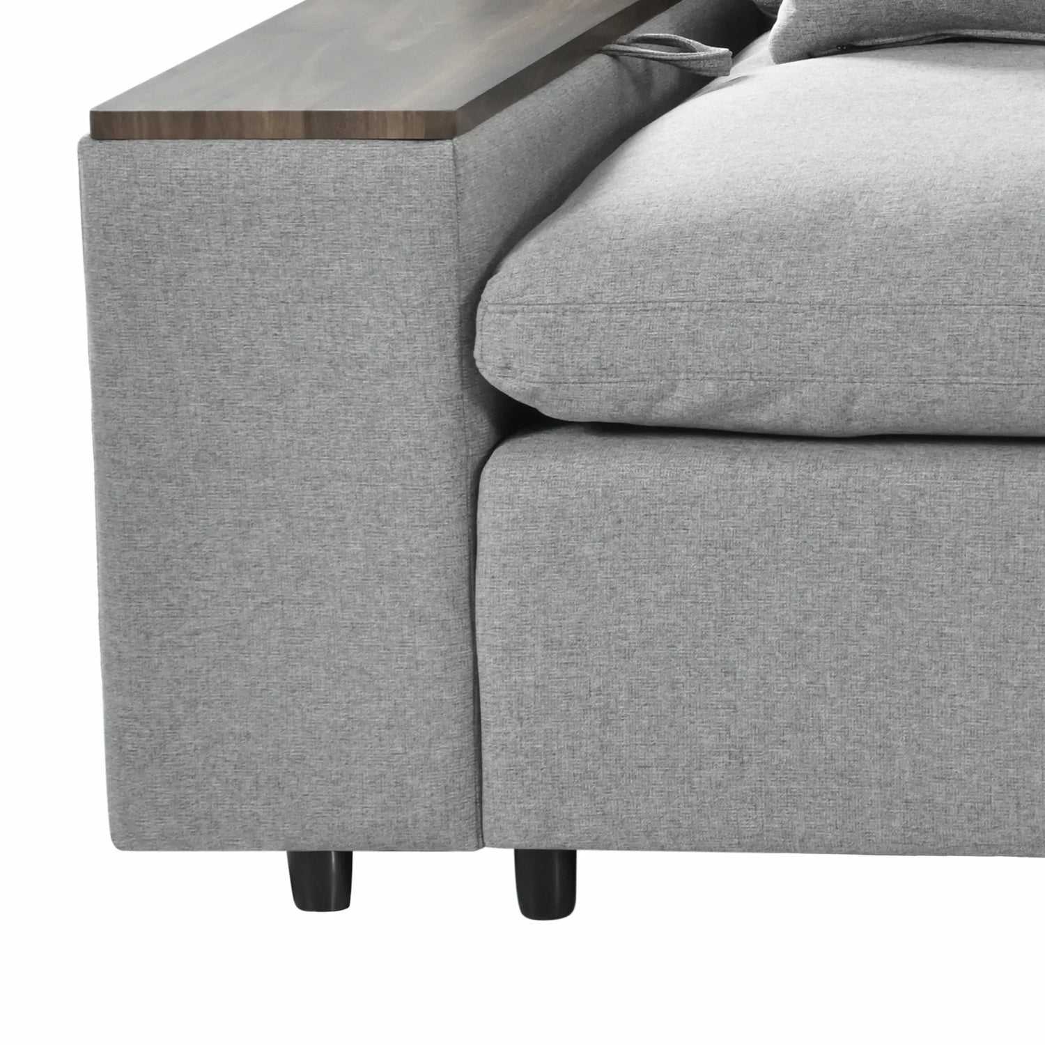 Sectional Sofa Modular With Removable Back Cushions Gray - Furniture Home Direct