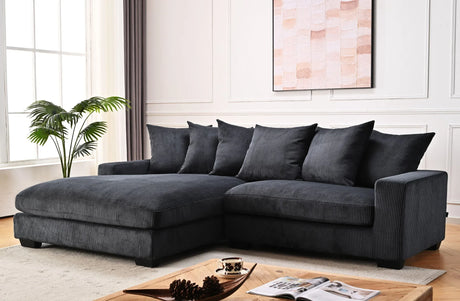 Luxe - Oversized 2 Piece Sectional Couches For Living Room, L Shaped Sofa With Chaise - Furniture Home Direct