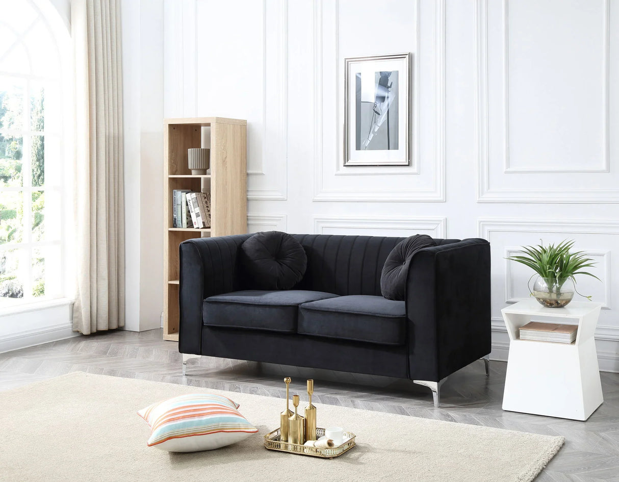 Delray - Micro Suede Loveseat - Furniture Home Direct