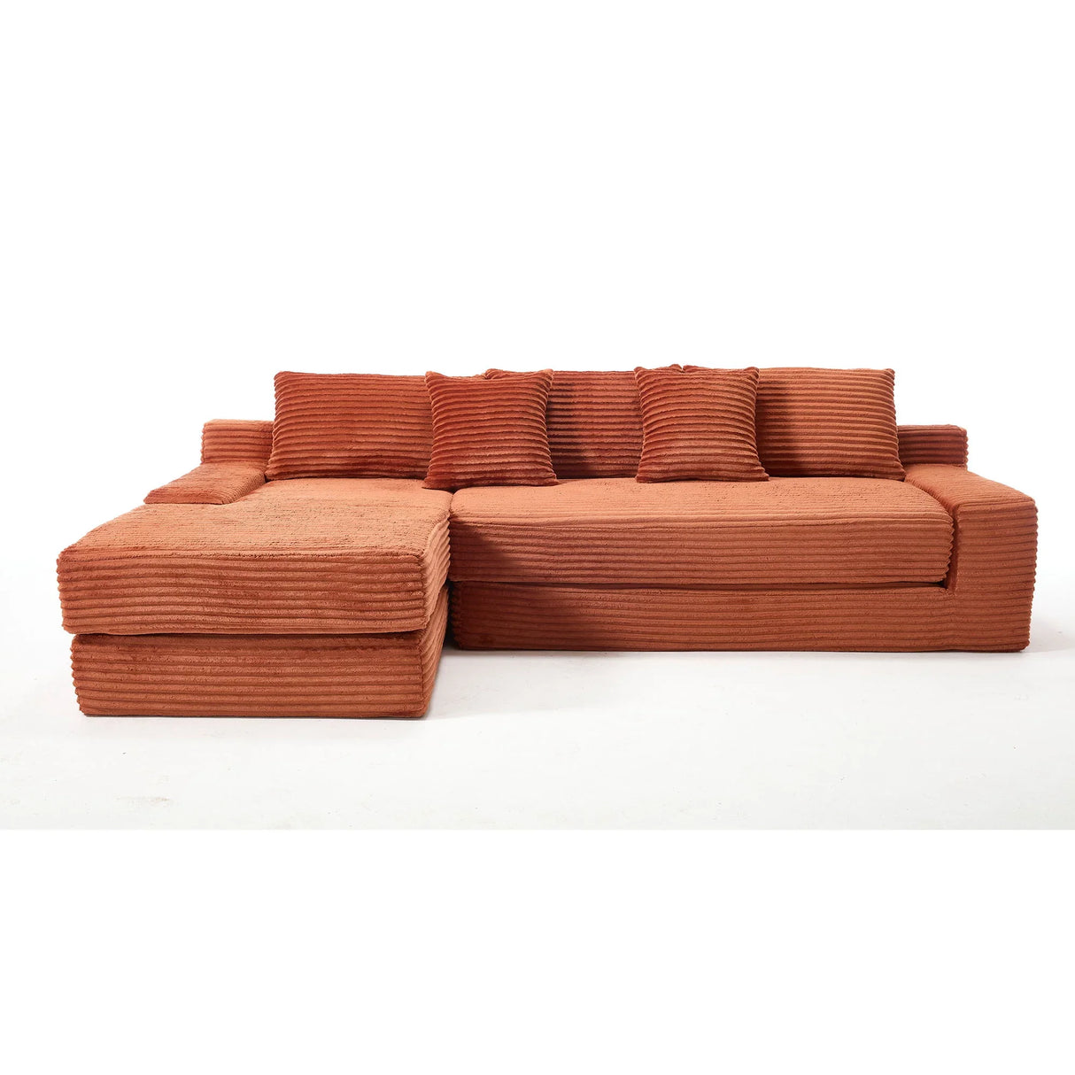 Modern L - Shaped Sectional Couch With Memory Foam - Furniture Home Direct