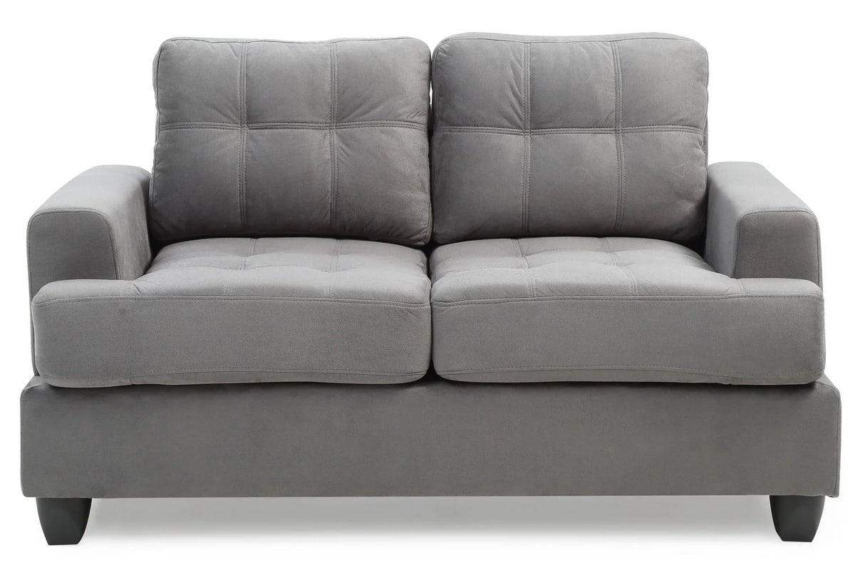 Stylish Transitional Loveseat For Two - Furniture Home Direct