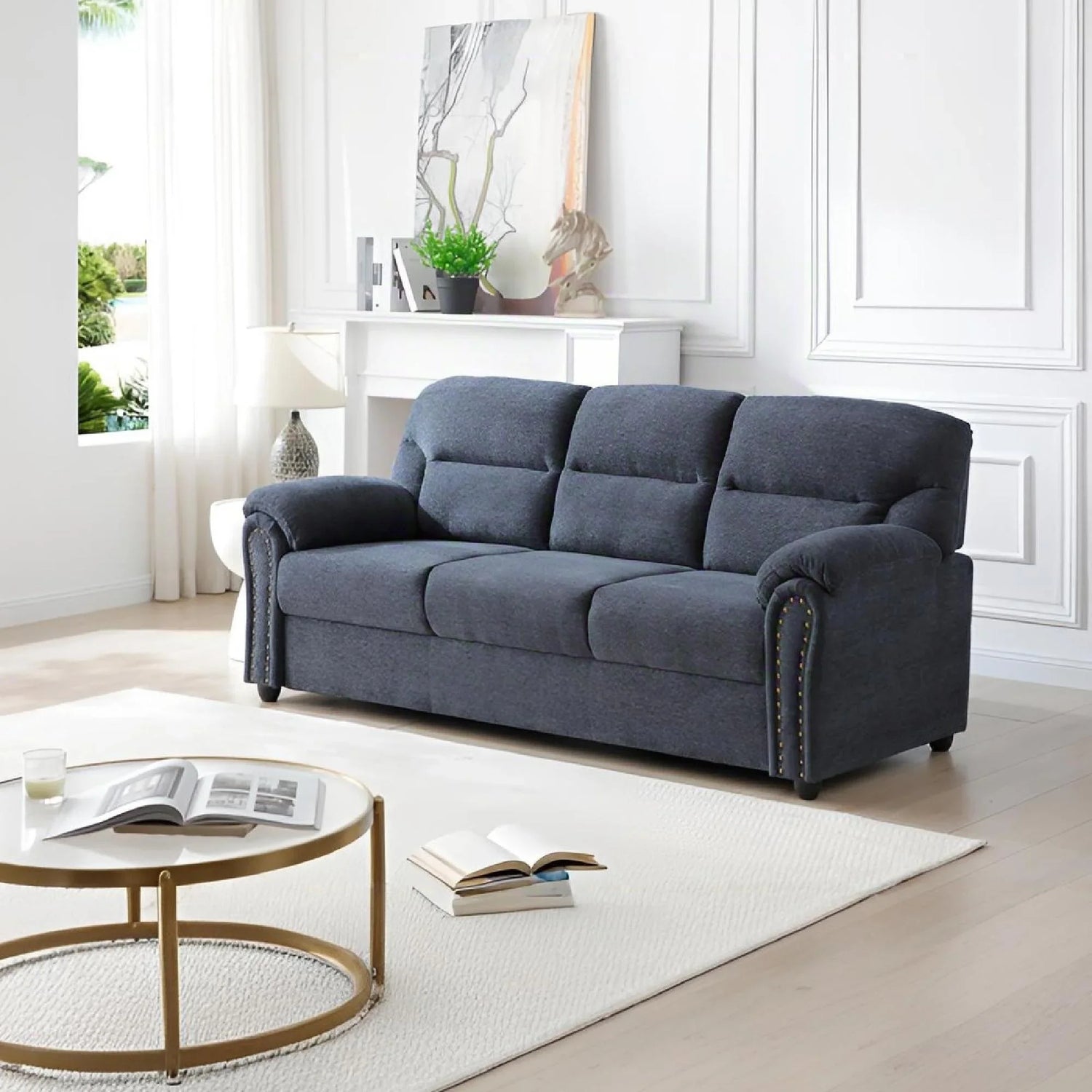 Hamilton - Sofa With Nailhead Trim - Furniture Home Direct