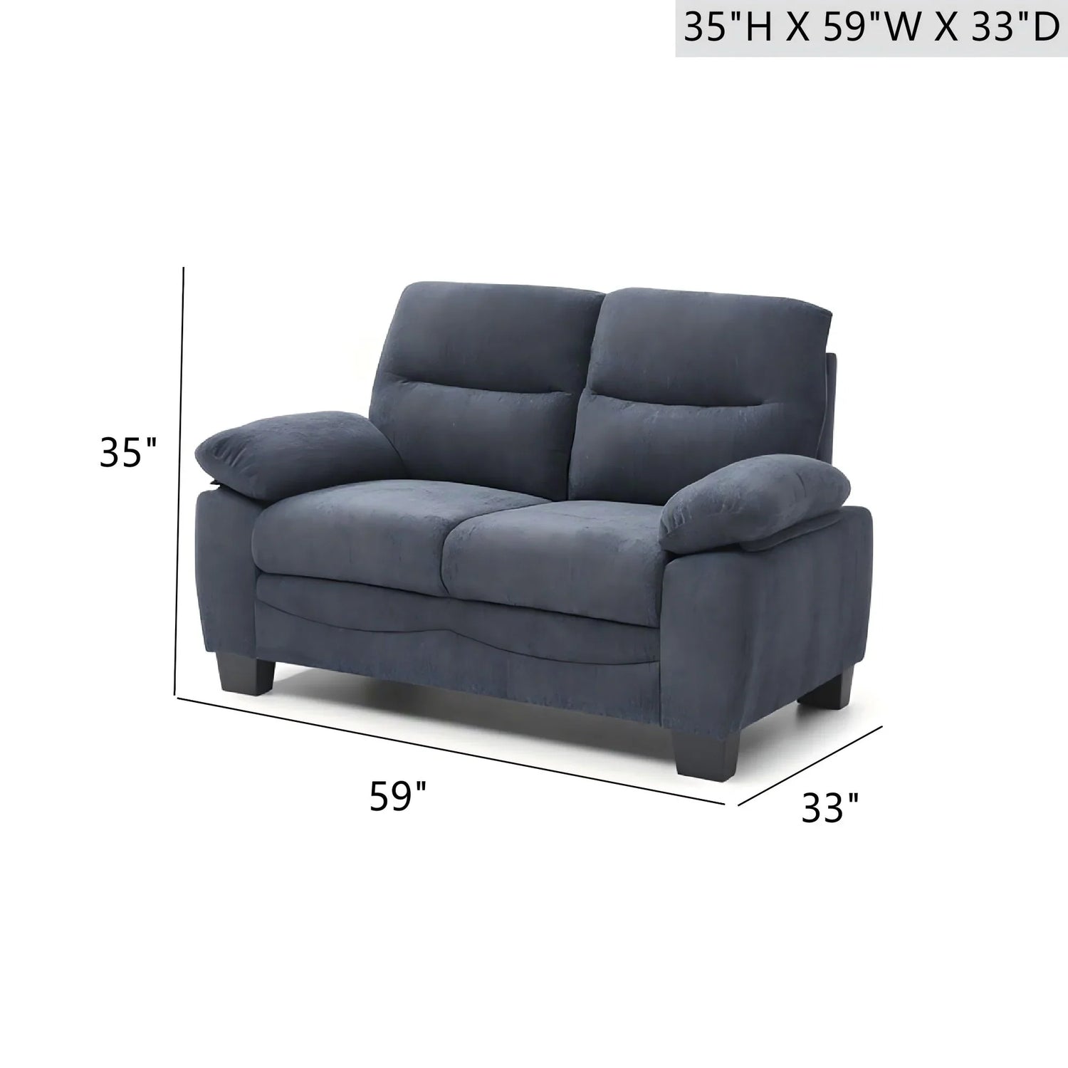 Summerton - Loveseat With Pillow Top Arms And Removable Back - Furniture Home Direct