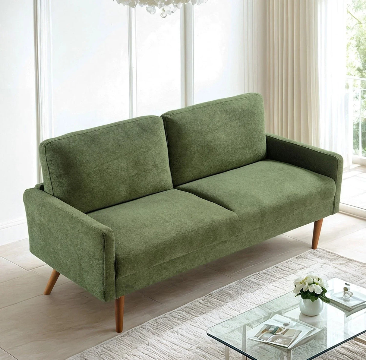 Sofa, European Style With Sleek Design, Modern & Vintage Flair, Upholstered 3 Seater Couch - Furniture Home Direct