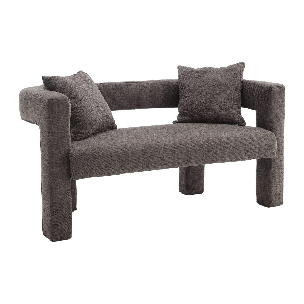 Modern Chenille Loveseat Sofa, Comfy Upholstered 2 Seater - Furniture Home Direct