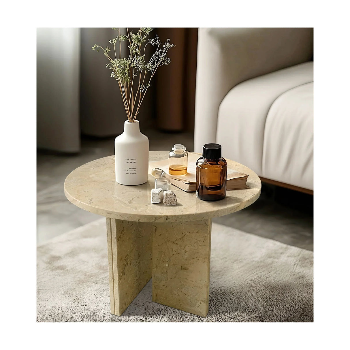 Luxury Coffee Table With Unique Veining, Unique Stone Design - Furniture Home Direct