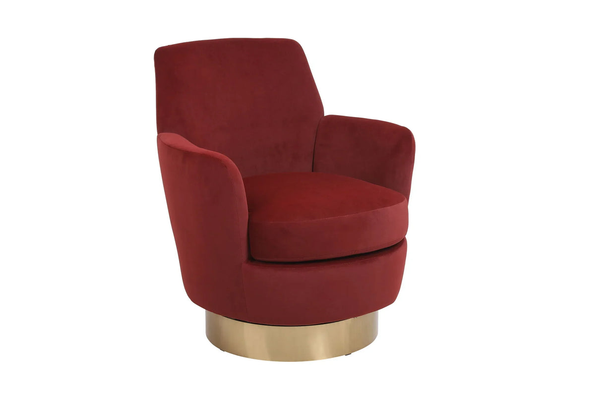 Teddy Swivel Barrel Chair, Swivel Accent Chairs Armchair For Living Room - Furniture Home Direct