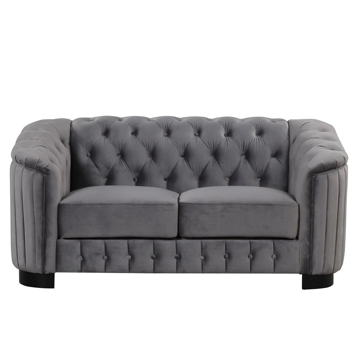 Upholstered Loveseat Sofa With Thick Removable Seat Cushion - Furniture Home Direct