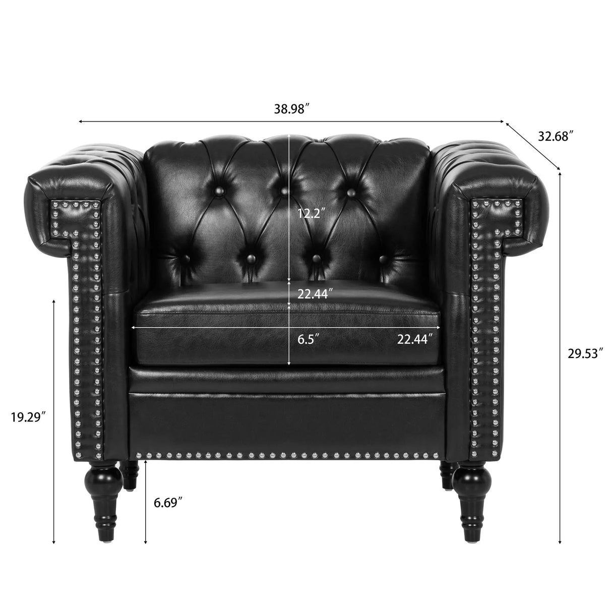 1 Seater Sofa Living Room - Furniture Home Direct