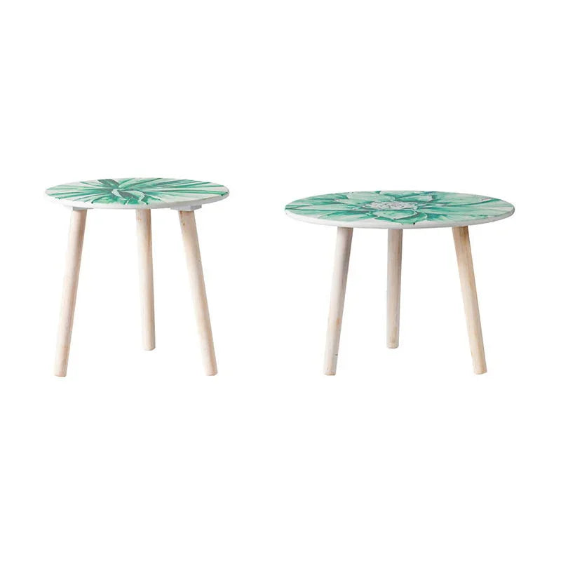 Nature-Inspired Side Tables (Set of 2) - Furniture Home Direct