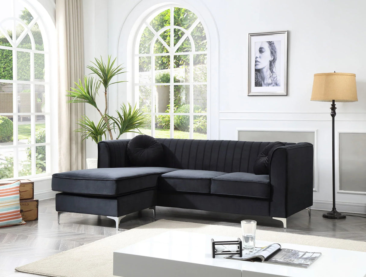 Delray - Micro Suede Sofa Chaise - Furniture Home Direct