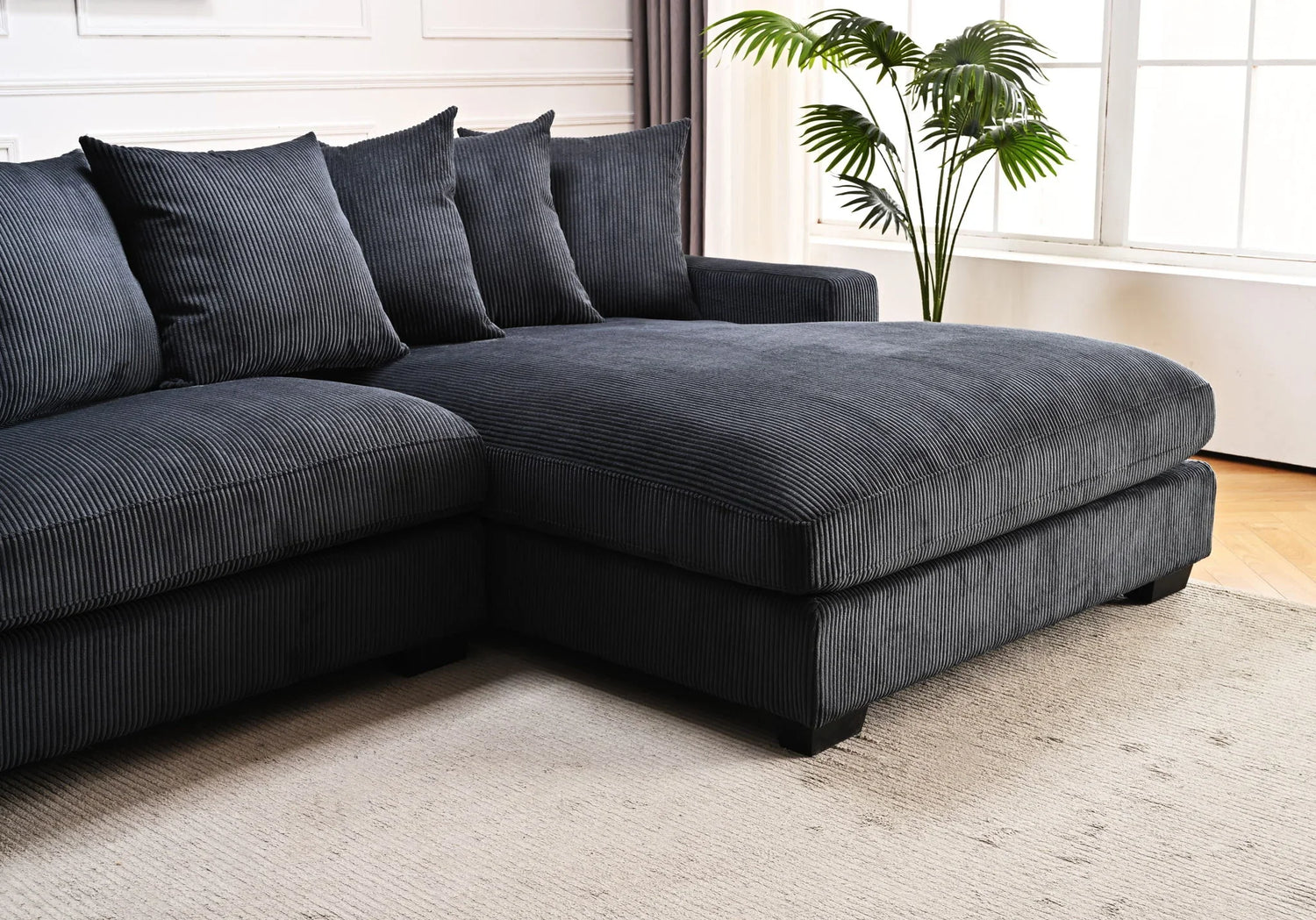 Luxe - Oversized 2 Piece Sectional Couches For Living Room, L Shaped Sofa With Chaise - Furniture Home Direct