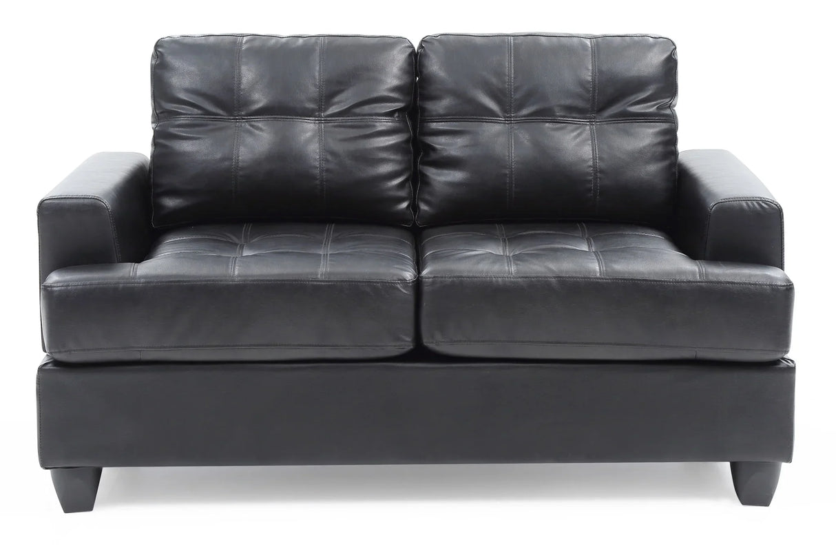 Stylish Transitional Loveseat For Two - Furniture Home Direct