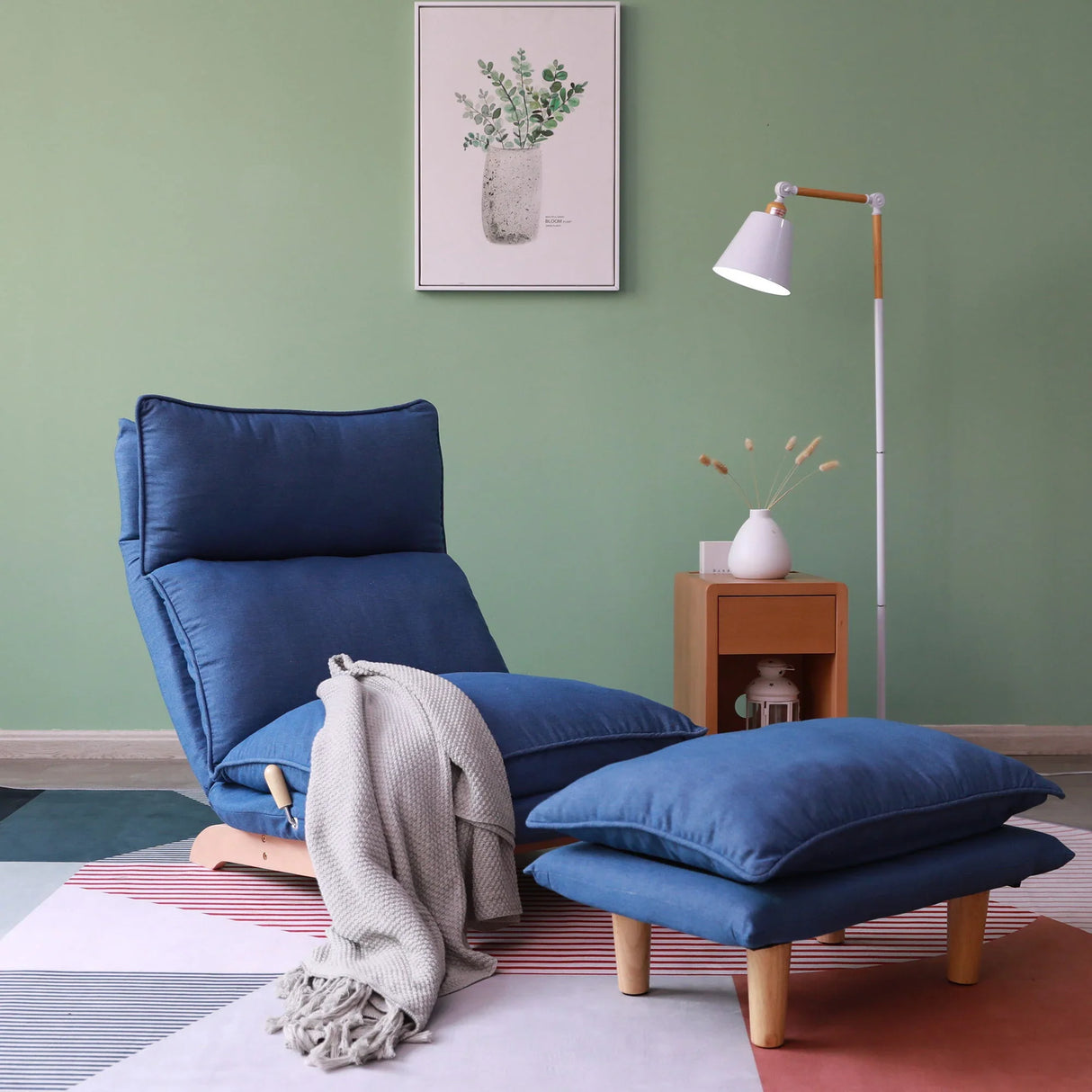 Single Lazy Sofa Chair Leisure Foldable Reclining Chair - Furniture Home Direct