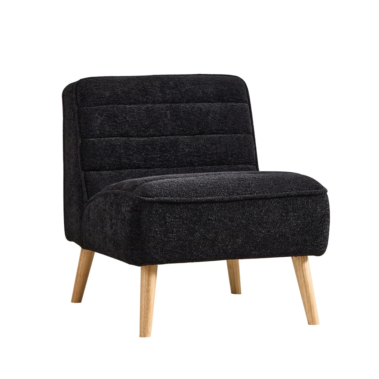 Upholstered Armless Accent Chair - Furniture Home Direct