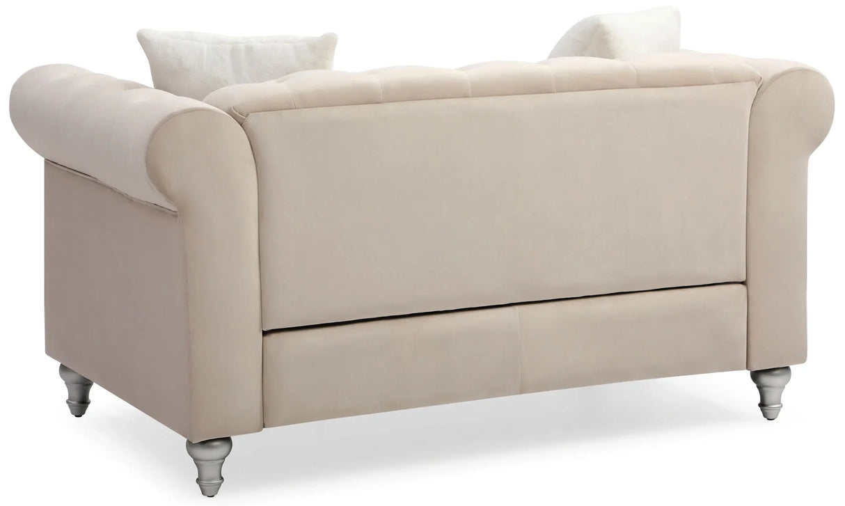 Stylish Contemporary Loveseat - Furniture Home Direct