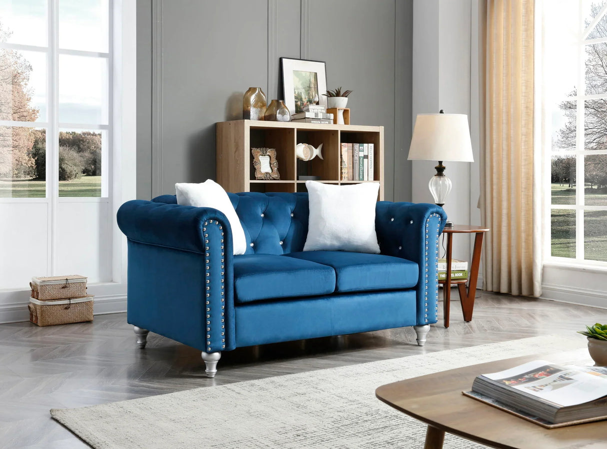 Stylish Contemporary Loveseat - Furniture Home Direct