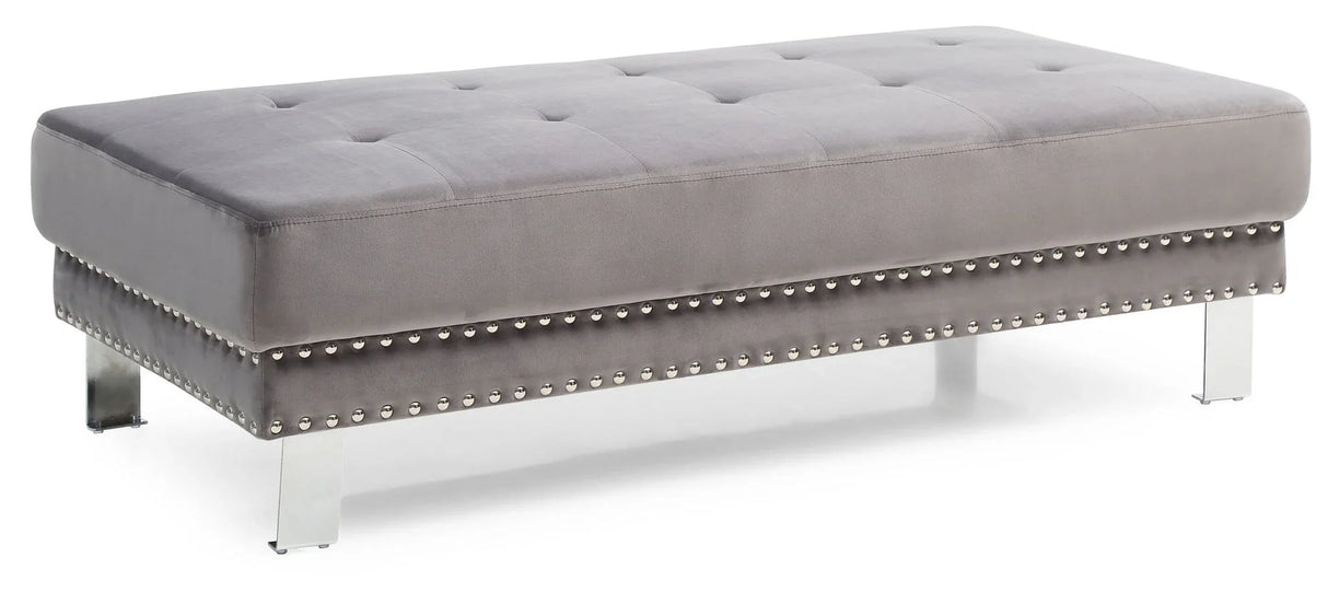 Elegant Contemporary Ottoman - Furniture Home Direct