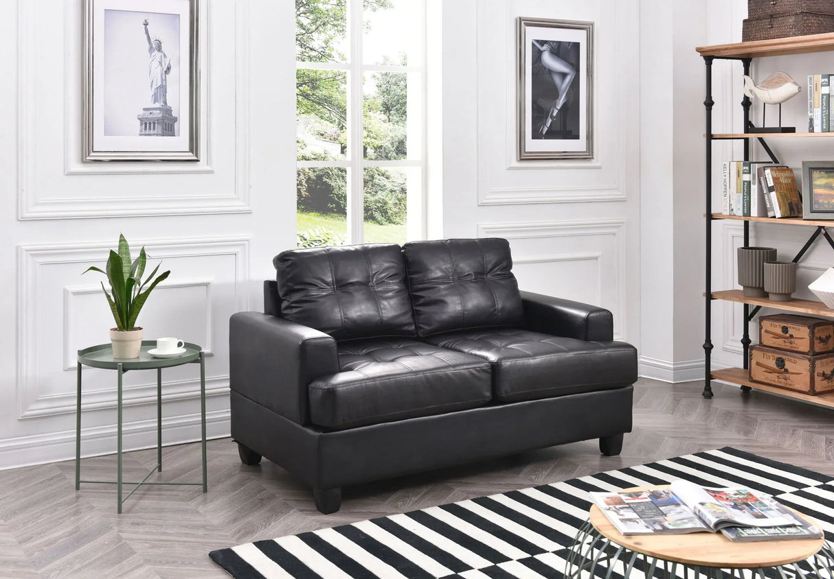 Stylish Transitional Loveseat For Two - Furniture Home Direct