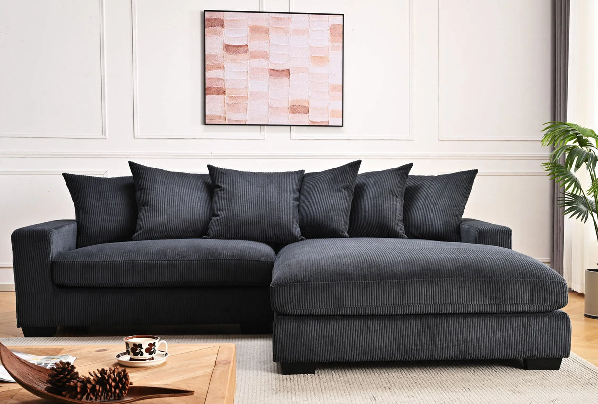 Luxe - Oversized 2 Piece Sectional Couches For Living Room, L Shaped Sofa With Chaise - Furniture Home Direct