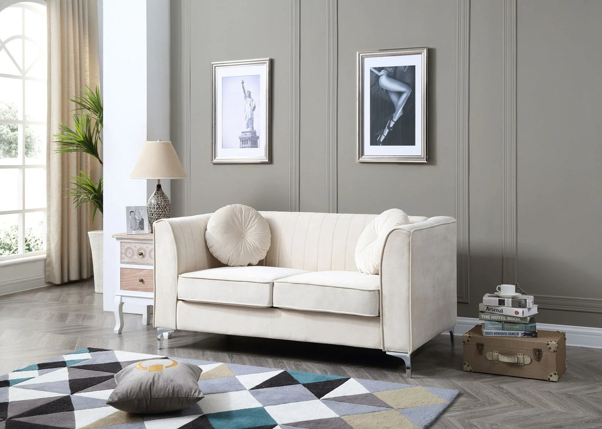 Delray - Micro Suede Loveseat - Furniture Home Direct