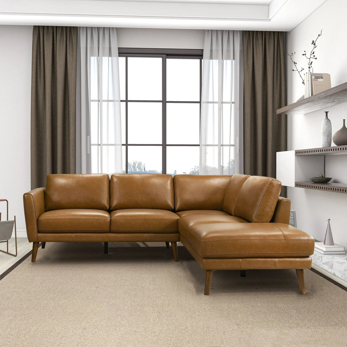 Benson - Sectional Sofa With Chaise - Furniture Home Direct