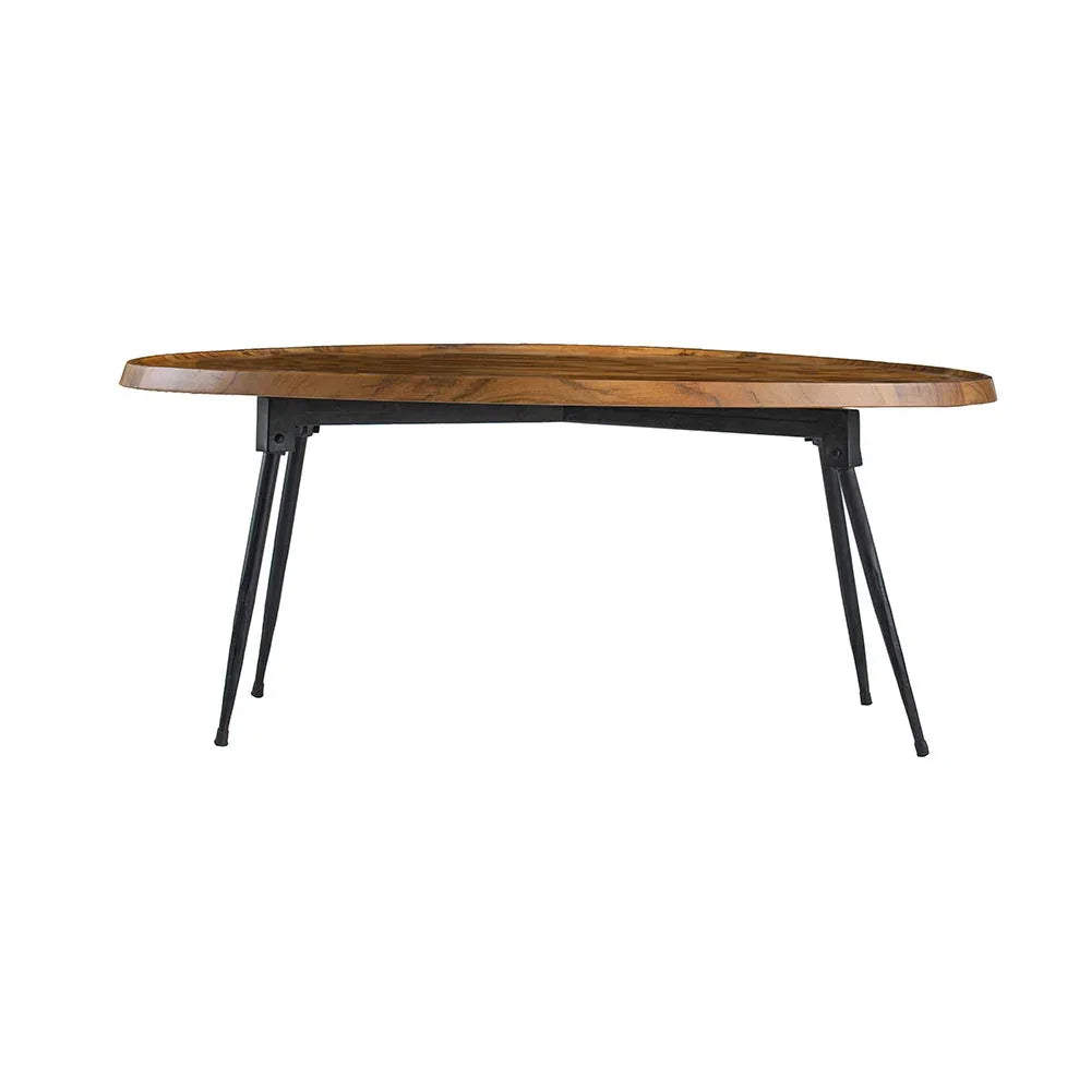 Oval Cofe Table - Brown - Furniture Home Direct