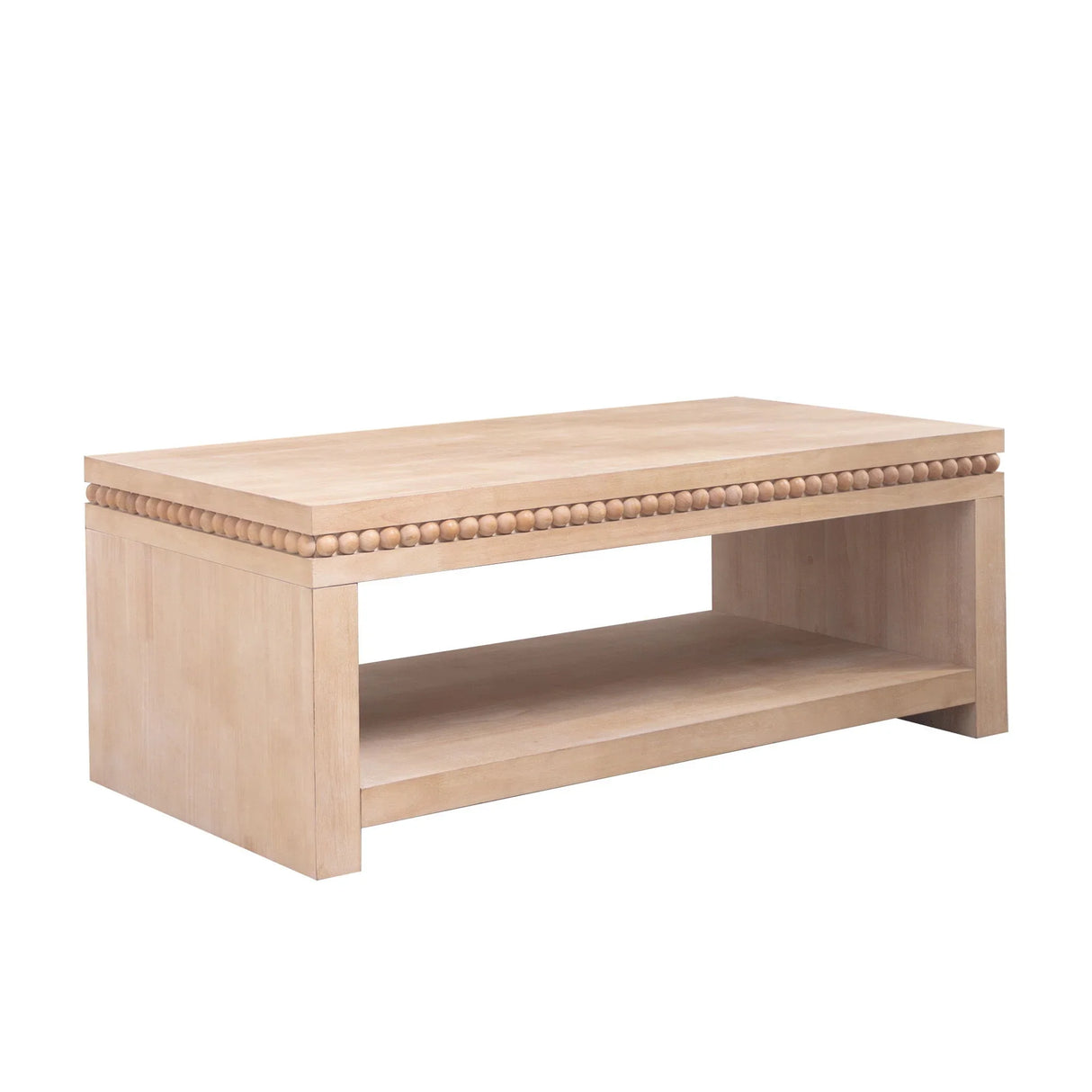 Modern Coffee Table With Beaded Trim - Furniture Home Direct