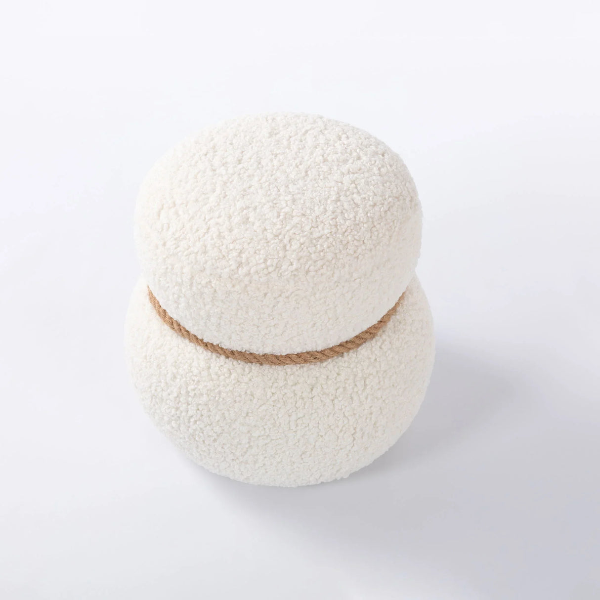 Snowman Stool With Cushion And Solid Wood Frame - Furniture Home Direct