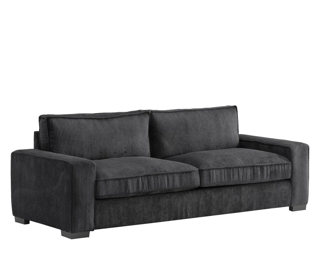 Luxe - Corduroy Sofa With Sleek Design, Spacious And Comfortable 3 Seater Couch - Furniture Home Direct
