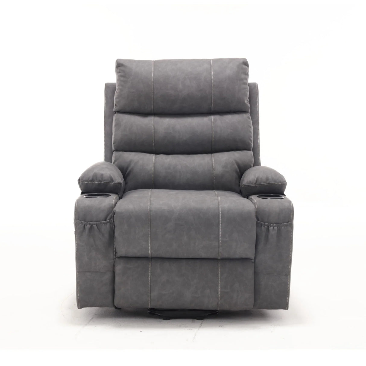 Large Size Electric Power Lift Recliner Chair Sofa With 8 Point Vibration Massage And Lumbar Heat - Furniture Home Direct