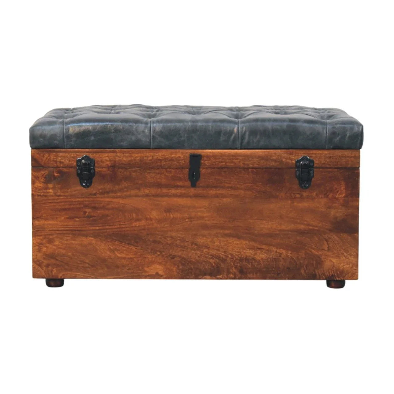 Buffalo - Leather Storage Trunk - Furniture Home Direct