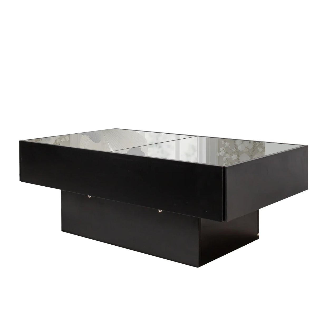 Coffee Table with Sliding Top, Storage and LED Light - Furniture Home Direct