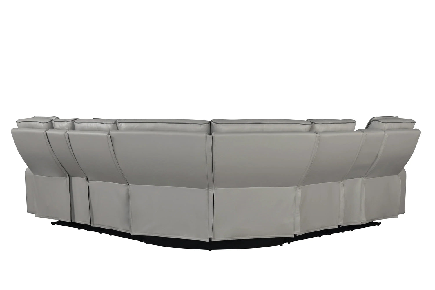 Fortuner Modern Power Reclining Sectional with Bluetooth and LED - Gray - Furniture Home Direct