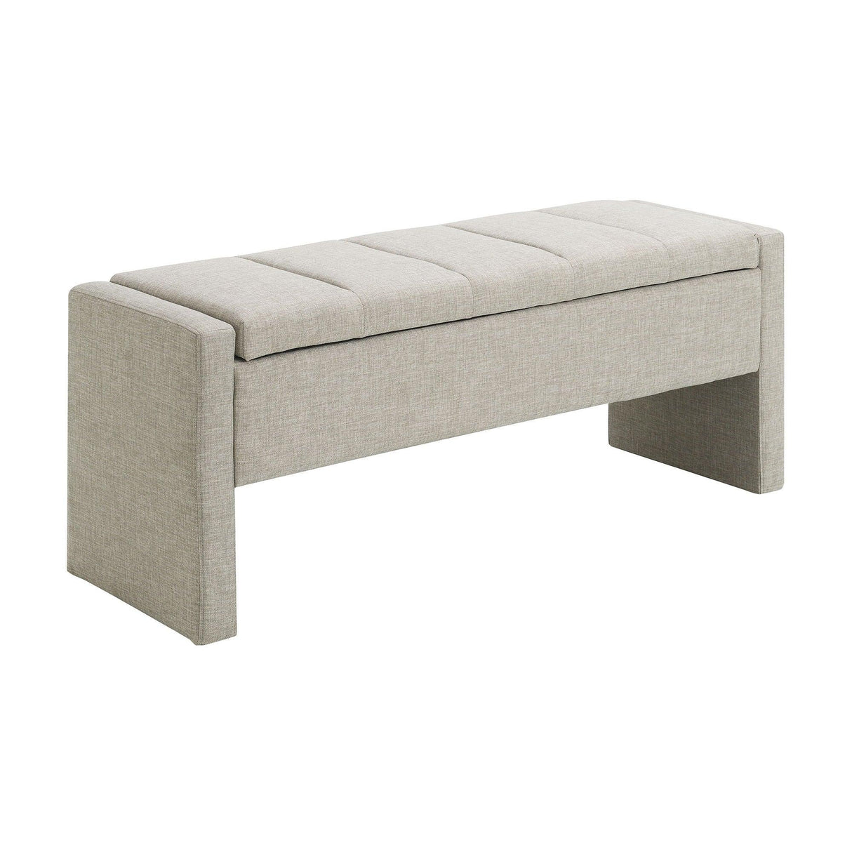 Modern Upholstered Large Bed End Bench With Storage - Furniture Home Direct
