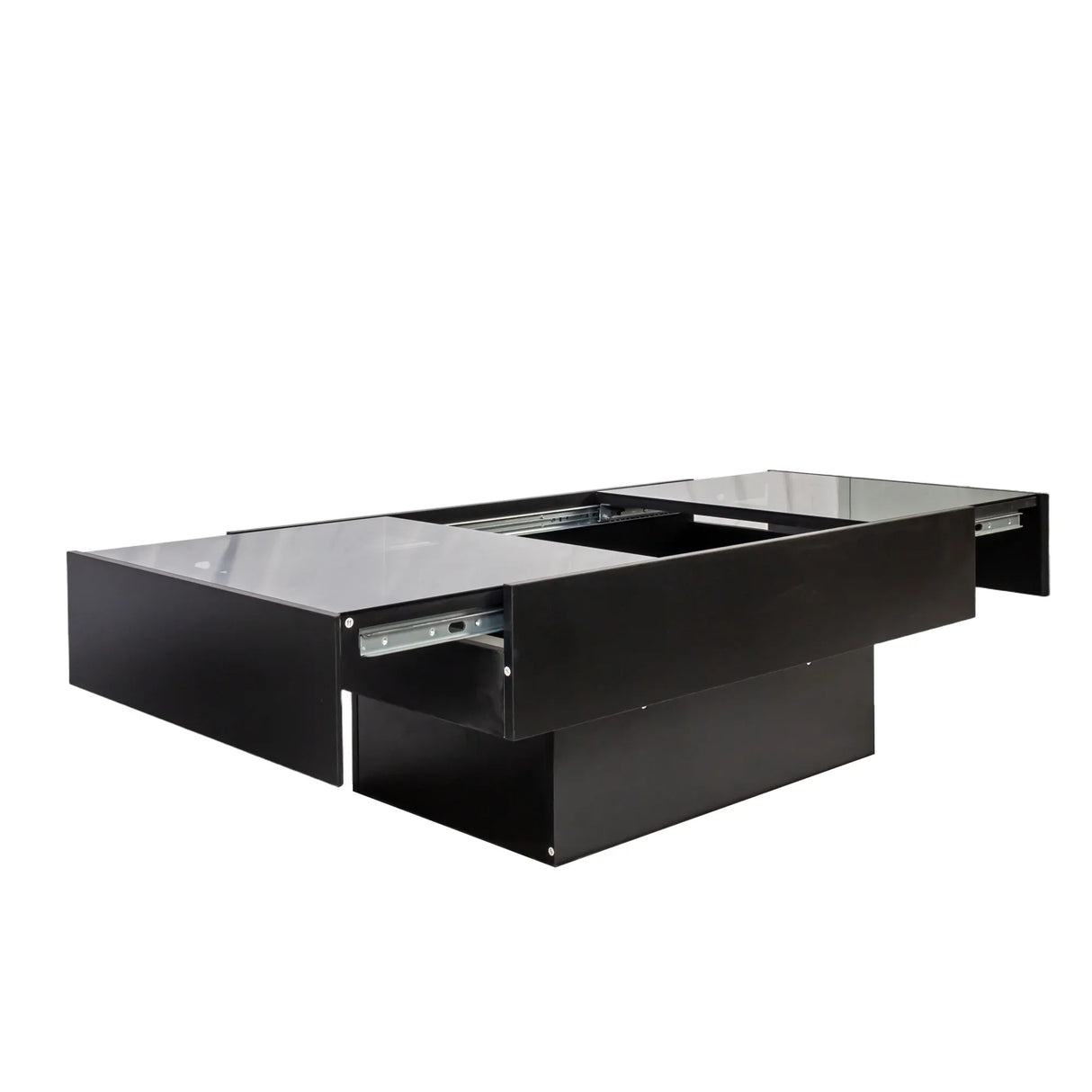 Coffee Table with Sliding Top, Storage and LED Light - Furniture Home Direct