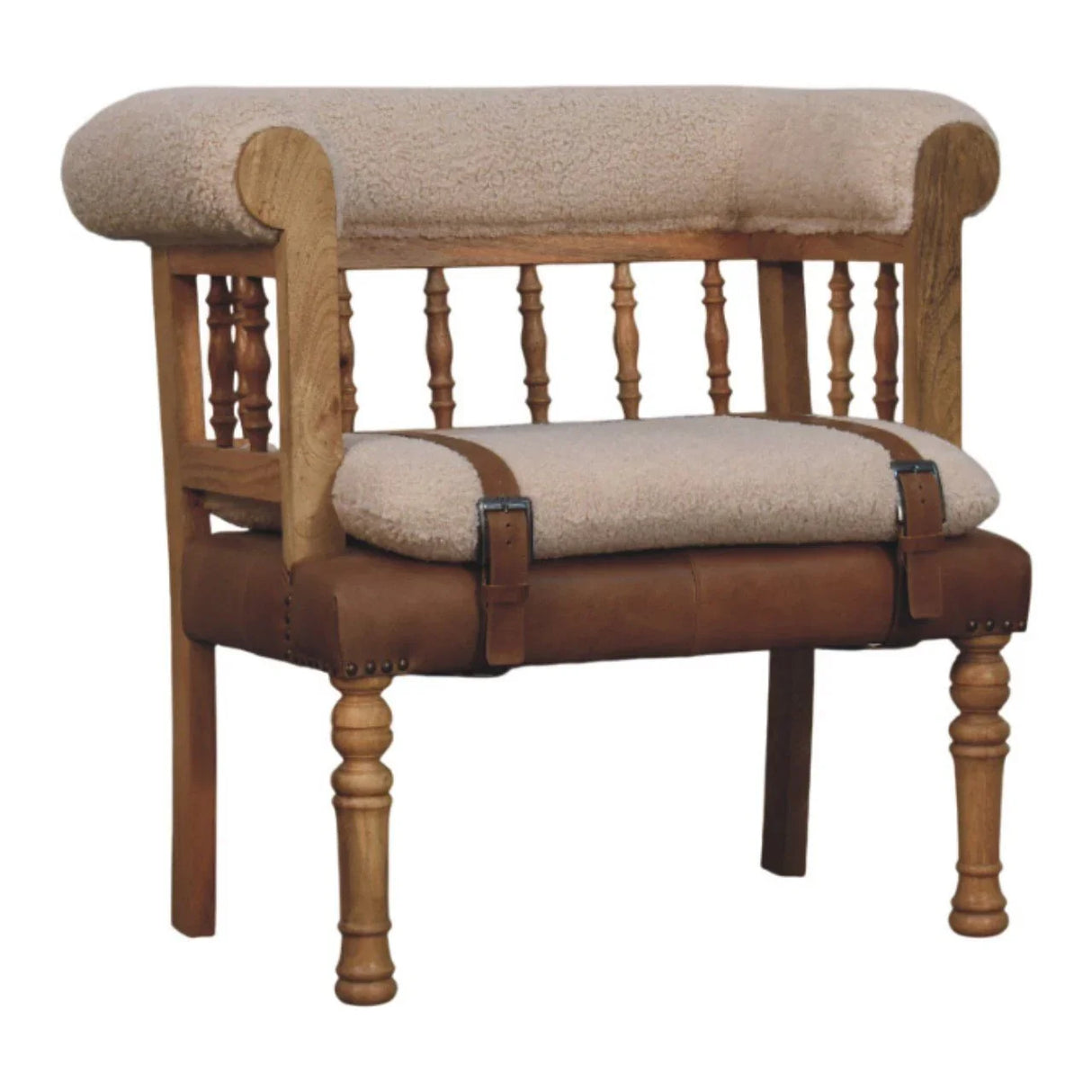 Strapped Hallway Bench - Furniture Home Direct