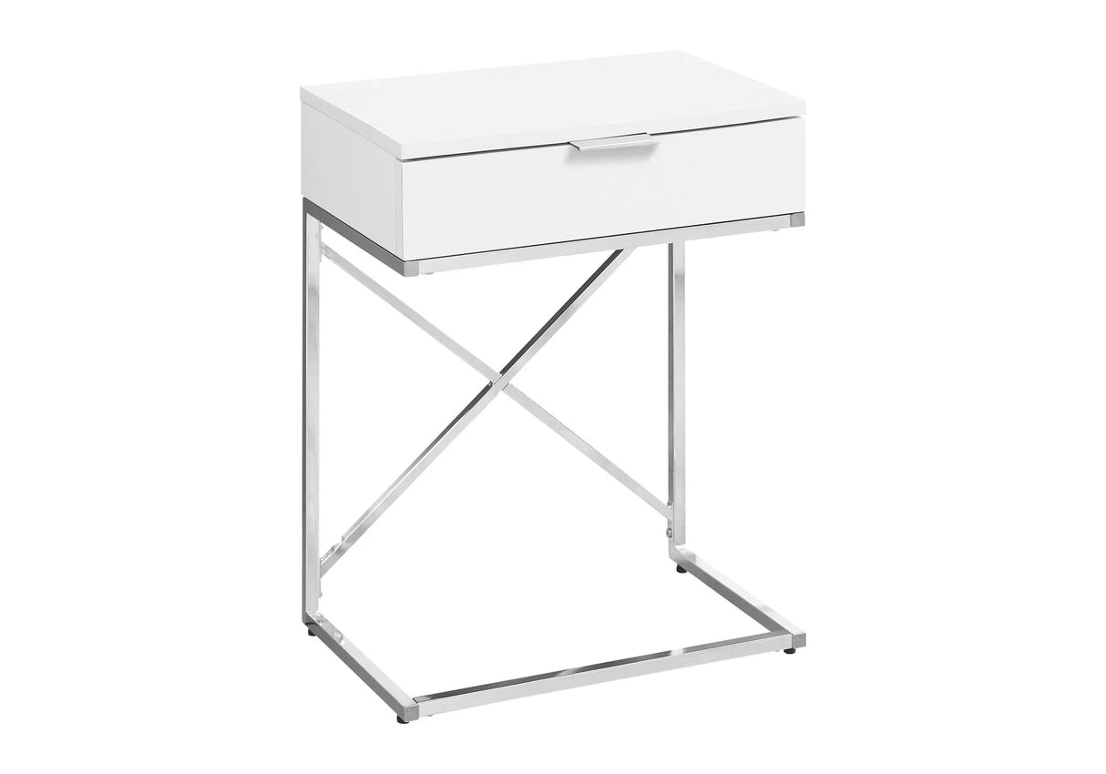 Accent Side Table, Storage Drawer, Spacious Tabletop, Contemporary & Modern - Furniture Home Direct